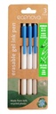 Gelschrijver Econovo uitwisbaar fijn blauw blister à 3 stuks