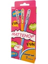 Gelschrijver Pentel K110 Mattehop Fun Sweet medium assorti blister à 7 stuks