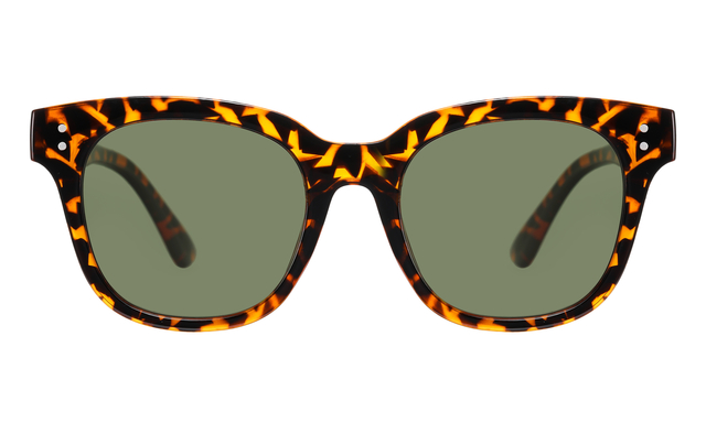 Zonnebril  Montana met groen G15 gepolariseerd glas glans turtle