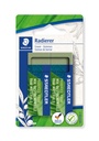 Gum Staedtler Eco 52680 65x23x10mm olijfgroen blister à 2 stuks