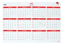 Jaarplankalender 2027 Quantore 48x68cm