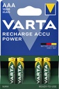 Batterij oplaadbaar Varta 4x AAA 1000mAh ready2use