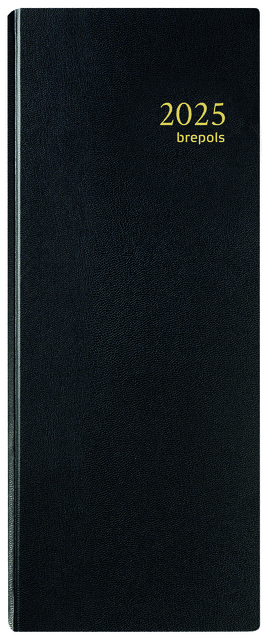 Agenda 2026 Brepols Saturnus Lima 1dag/1pagina zwart