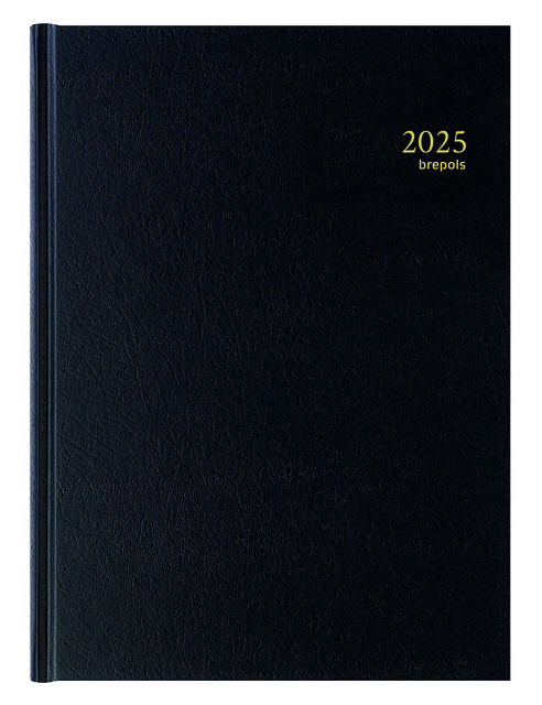 Agenda 2026 Brepols Bremax Santex A4 1dag/2pagina's 8 kolommen zwart