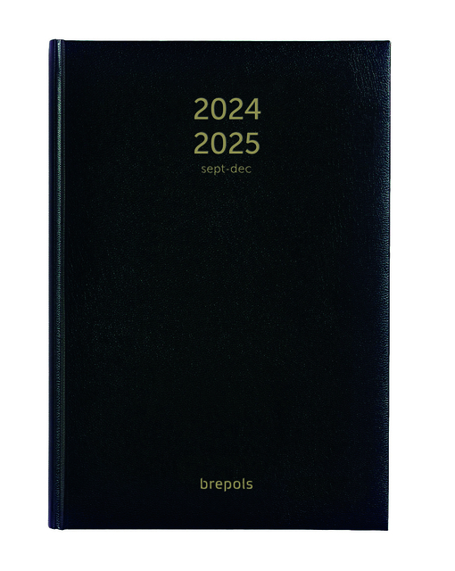 Agenda 2025 2026  Brepols Bretime Lima 16maanden 7dagen/2pagina's zwart