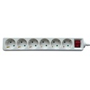 Stekkerdoos BRASQ  6 voudig 3 meter wit