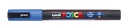 Verfstift Posca PC3M fijn glitter donkerblauw