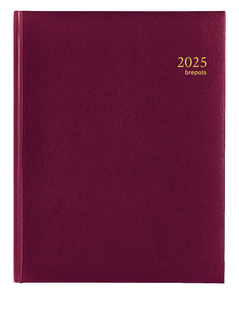 Agenda 2027 Brepols Timing Lima 7dagen/2pagina's viertalig bordeaux