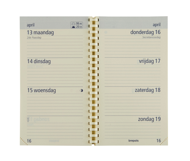Agendavulling 2027 Brepols Optivision Pocket 7dagen/2pagina's