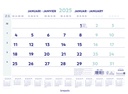 1-Maandskalender 2026 Brepols 43x31.5cm