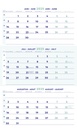 3-Maandkalender 2027 Brepols 30x43cm