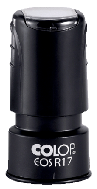 Tekststempel Colop EOS R 17 flashtechnologie met stempelplaat