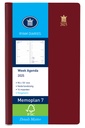 Agenda 2027 Ryam Memoplan 7 Suprema ringplasic 7dagen/2pagina's bordeaux