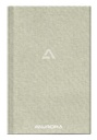 Notitieboek Aurora A5 lijn 192 pagina's 80g linnen grijs