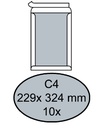 Envelop Quantore bordrug C4 229x324mm zelfklevend wit 10 stuks