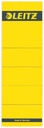Rugetiket Leitz breed/kort 62x192mm zelfklevend geel 10 stuks