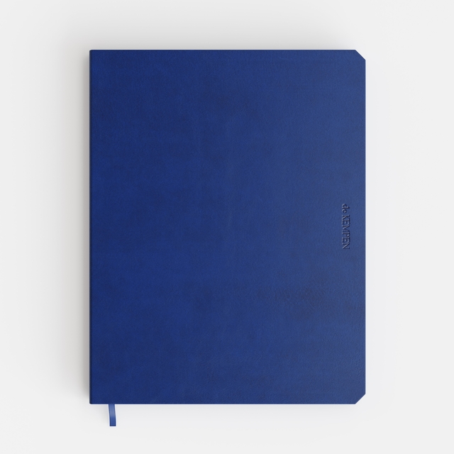 Notitieboek de KEMPEN Blue Note 171x220mm blanco 192 pag 90gr blauw