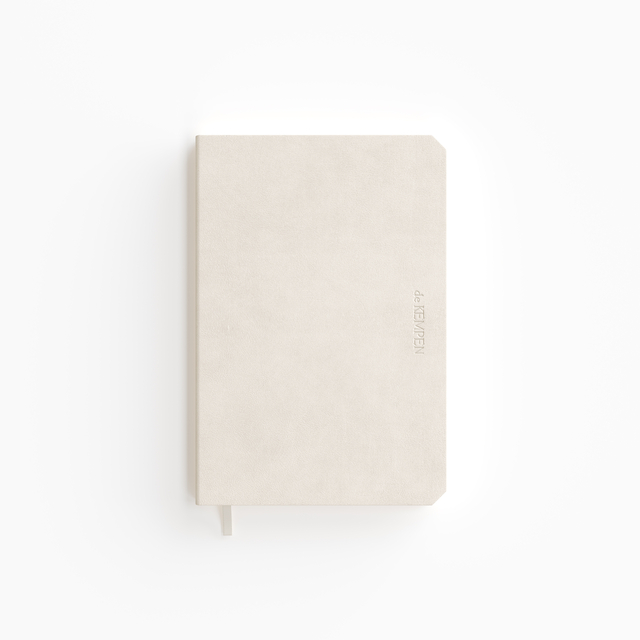 Notitieboek de KEMPEN Cotton Vanilla 110x160mm blanco 160 pag 90gr wit