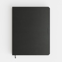 Notitieboek de KEMPEN Ashblack 171x220mm blanco 192 pag 90gr zwart
