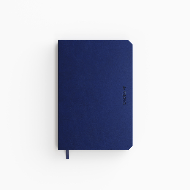 Notitieboek de KEMPEN Silence 110x160mm lijn 160 pag 90gr donkerblauw
