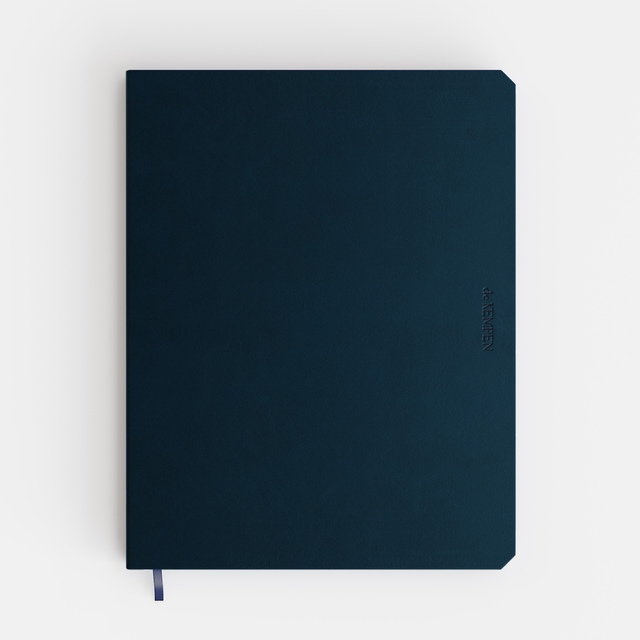 Notitieboek de KEMPEN Silence 171x220mm blanco 192 pagina's 90gr donkerblauw