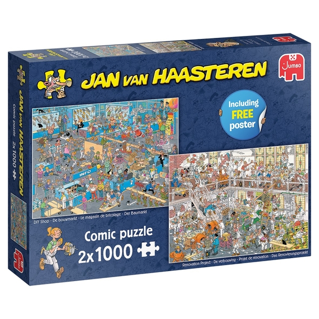 Puzzel Jan van Haasteren De Bouwmarkt en De Verbouwing  2x1000 stukjes