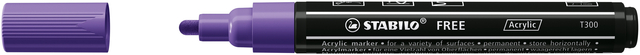 Acrylmarker STABILO  Free Acrylic T300 paars