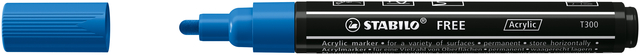 Acrylmarker STABILO  Free Acrylic T300 donkerblauw