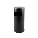 Afvalbak met asbak BRASQ 11 liter AT500 zwart
