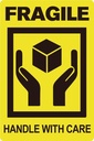 Waarschuwingsetiket IEZZY fragile handle with care 50,8mmx76,2mm 200st