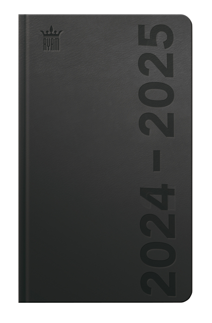 Schoolagenda 2025-2026 Ryam Cursus DeLuxe 7dagen/2pagina's zwart
