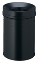 Papierbak met vlamdover Durable 3325-01 15 liter zwart