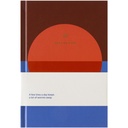 Notitieboek A5 One line a day blauw rood lijn