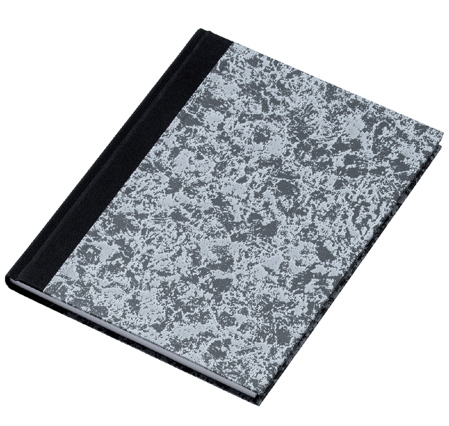 Notitieboek Djois Atlanta Excellent genaaid 210x165mm 96blz lijn grijs gewolkt