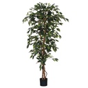 Kunstplant Mica Ficus in plastic pot 180x100cm