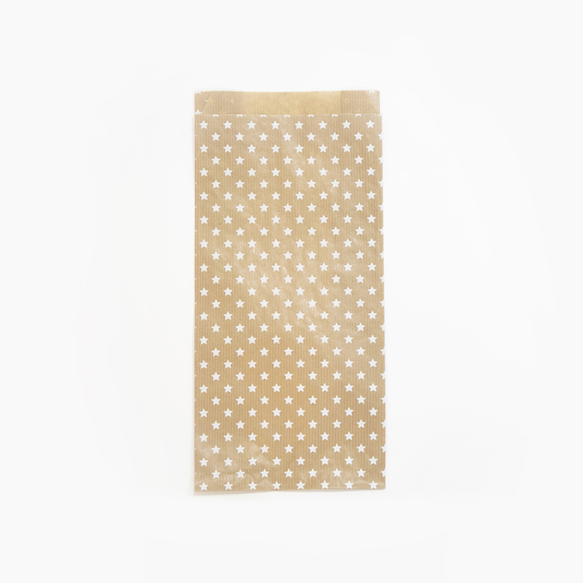Cadeauzak Clairfontaine 16x30x5cm kraft sterren 50 stuks