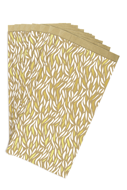 Cadeauzak Clairfontaine 12x24x4.5cm kraft golven 50 stuks