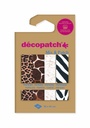 Hobbypapier Décopatch 30x40cm set à 4 vel thema dierenhuid