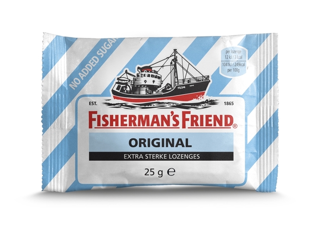 Keelpastilles Fisherman's Friend original extra sterk zak 25 gram