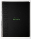 Notitieboek Rhodia Greenbook recycled A4+ lijn 160 pagina's 90gr sc