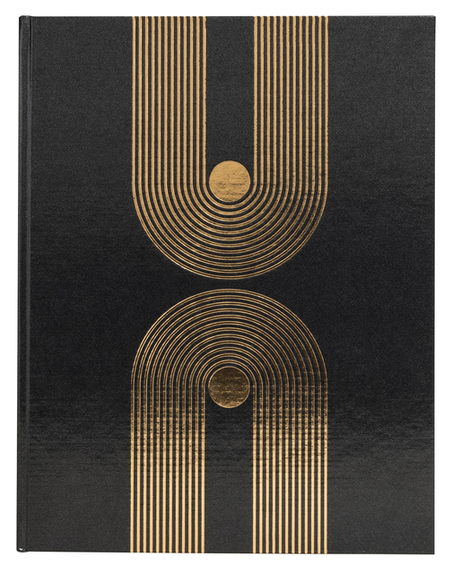 Gastenboek Exacompta Graphik 270x220mm blanco zwart
