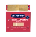 Pleisters Salvequick textiel extra groot 6x 21 stuks