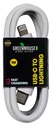 Kabel Green Mouse USB-C to Lightning data Woven 1m