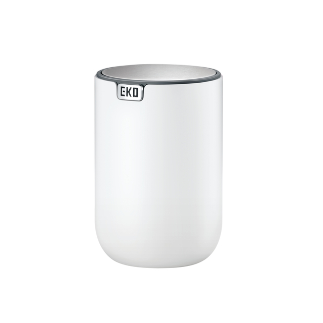Afvalbak EKO Fandy 2 tafelmodel met swingdeksel 1,5 liter wit