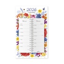 Kalender 2026 Marjolein Bastin Bloemen Schild 7dagen/1pagina