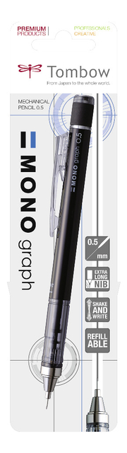 Vulpotlood Tombow MONO graph HB 0.5mm zwart