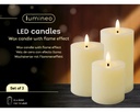 Kaarsenset LED Lumineo warm-wit