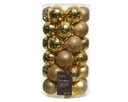 Kerstballen Decoris tube assorti goud
