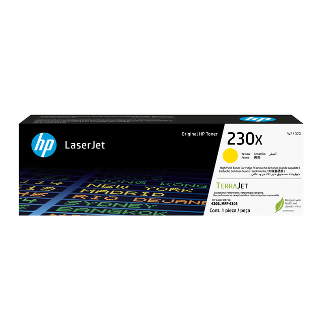 Tonercartridge HP W2302X 230X geel