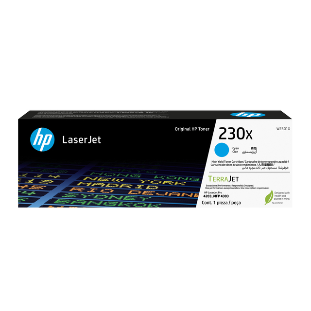 Tonercartridge HP W2301X 230X blauw